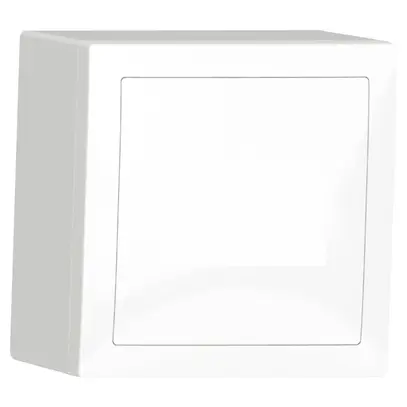 Boîtier AP SIDUS 75×75mm blanc brillant 