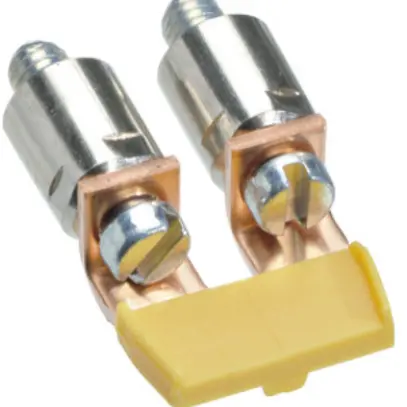 Connexion transversale Hager 2×6mm² isolé à vis pour KXA06LH/KXA06NH 