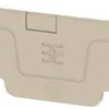 Piastra terminale Weidmüller serie A AEP 4C 1.5 65.7×2.1mm, beige 