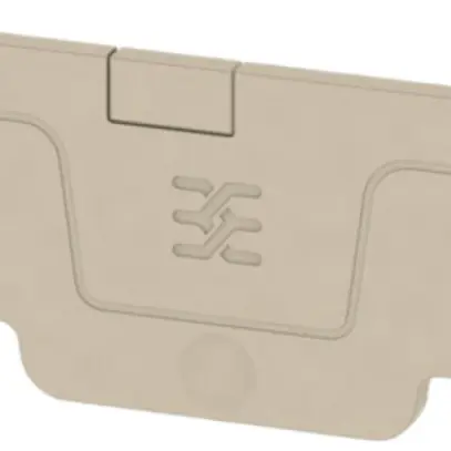 Piastra terminale Weidmüller serie A AEP 4C 1.5 65.7×2.1mm, beige 