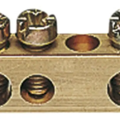 Barrette à bornes Hager 6×16/7×10mm² laiton 
