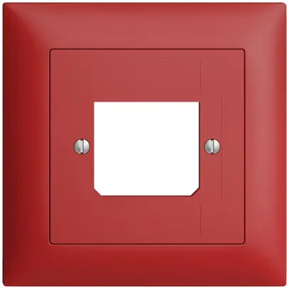 Kit frontale EDIZIOdue berry 88×88mm 1×TT 3×RJ 