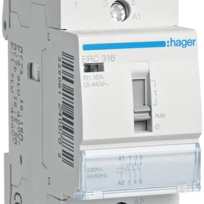 REG-Schütz Hager 230VAC 3 Schliesser 0 Öffner 16A 2TE 
