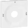Placca front.p.interr.rotativo bianco JOUR-0-NUIT 
