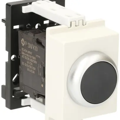 Pulsante AMD K&N, 1Ch/1R 6A, 2UM, calotta nero 