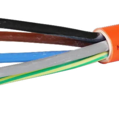 Cavo di sicurezza FE180/E30 5×2.5mm² 3LNPE arancione Una lunghezza