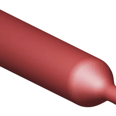 Guaina retrattile CIMCO 2:1 Ø5/2.3mm box 9.5m a parete sottile rosso 