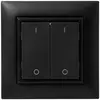 Poussoir RF AP ALADIN EnOcean EDIZIOdue, 2-fois, noir, I/0 
