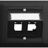 Kit de montage INC Edue BKE, avec capot de sortie oblique, pour 2×RJ45, noir 