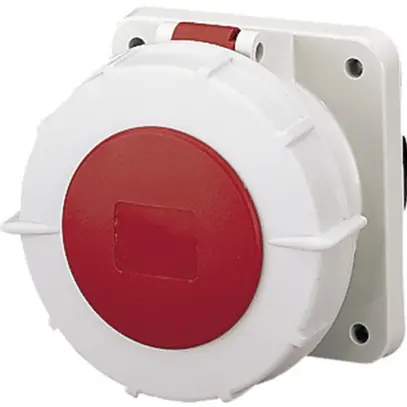 Prise INC CEE 125A 5P 6h 400V rouge, droite IP67 Mennekes 