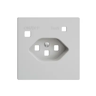 Kit frontale EDIZIOdue per presa FI F, T23, grigio chiaro 