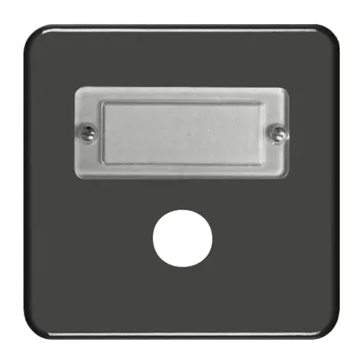 Placca di copertura FH 1×1 suoneria nero 