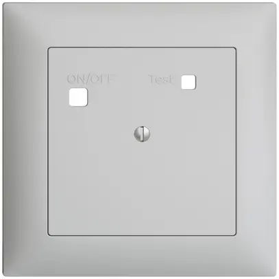 Kit frontale EDIZIOdue per presa FI FMI, chiuso, grigio chiaro 