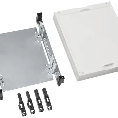 Kit Hager univers N 300×250mm avec plaque de montage 