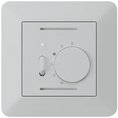 Termostato ambiente INC kallysto.trend grigio chiaro con interruttore 