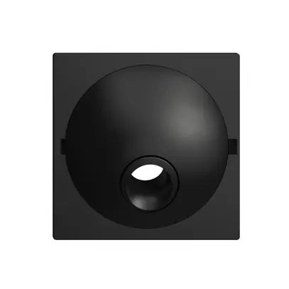 Placca frontale EDIZIOdue nero per scatola di raccordo 