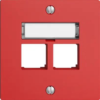 Kit di montaggio S-One EDIZIOdue F per 2×RJ45 diritto, berry 