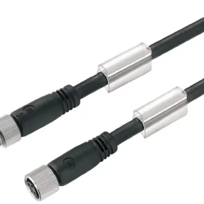 Cavo Weidmüller SAIL M8/M8 3L 3m spina/presa dritta PUR nero 