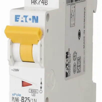 Disgiuntore Eaton C/25A 1P+N 6kA 1UM 