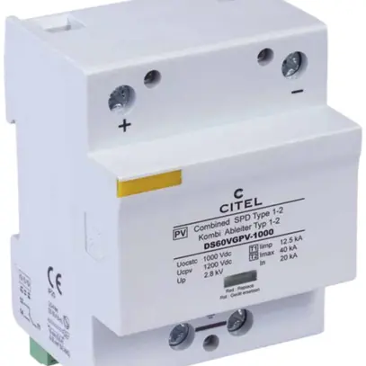 Überspannungsschutz PV Flury DS60 VGPV, 1000V DC, T1+2 