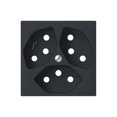 Placca frontale SIDUS antracite per 3×T13/1 