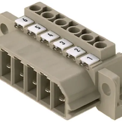 Connecteur mâle Weidmüller STV S 7 SS bride 7mm 7L gris argenté 