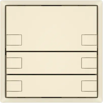 Poussoir KNX RGB EDIZIO.liv SNAPFIX® capteur temp.s.LED 3× comm.2T cr 