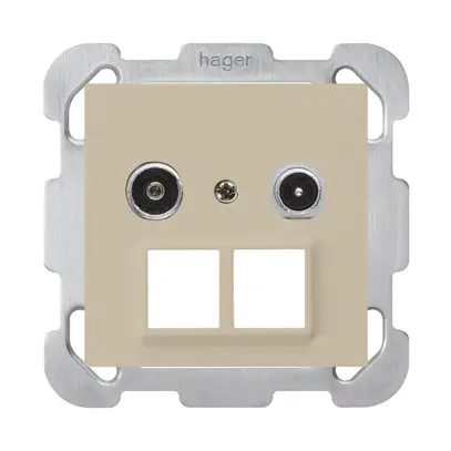 Prise multimédia ENC kallysto R/TV montage B 23dB 2GHz beige 