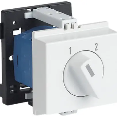 Interruttore rotativo AMD K&N, 20A/690V 3/3L, manopola grigio chiaro, "1-2" 