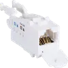 Connecteur ITplus6 RJ45/u cat.6A 10G avec couvercle blanc 