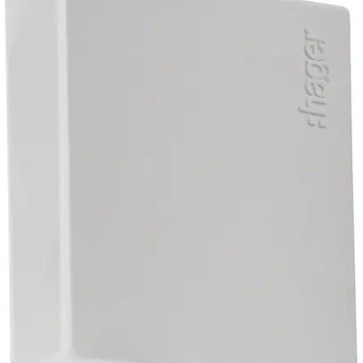 Pezzo finale Hager tehalit.LF 25×25mm grigio IP30 