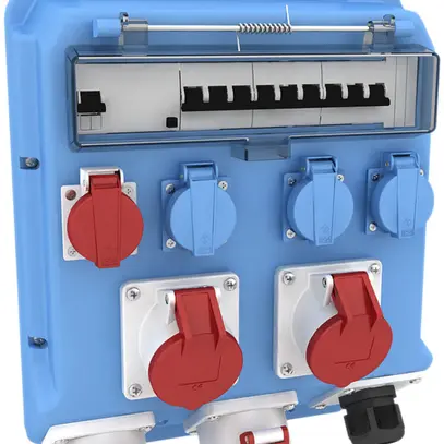 Distributeur en matière synt. Bals EVKB 73, bleu IP44 