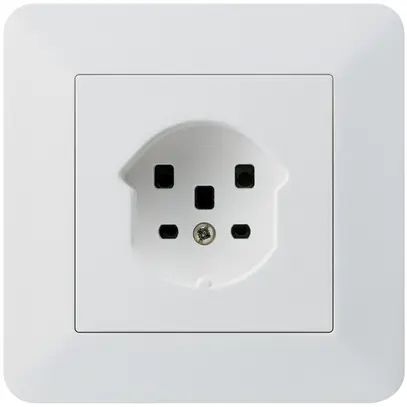 Prise ENC HA kallysto.trend type 25 avec bornes enfichables blanc 