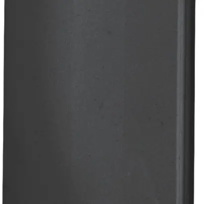 Piastra terminale Hager BR 65×100mm coperchio 80mm senza alogeno nero 