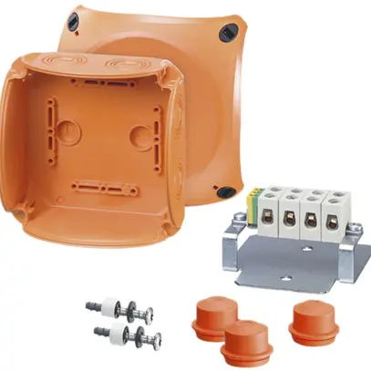 Boîte de dérivation AP Hensel 5 pôles 1.5…6mm² orange 