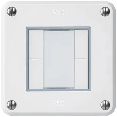 Tasto INC robusto C KNX 4× bianco s/e-link 