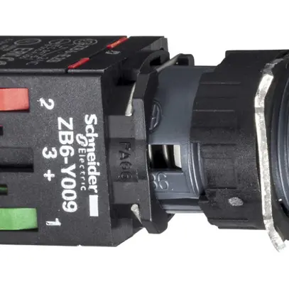 Contact à poussoir lum.INC Schneider Electric 1O 12/24VUC rouge 