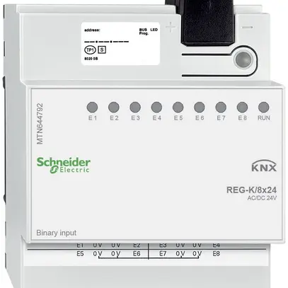Entrata binaria AMD KNX Schneider Electric 8×24V, MTN644792 