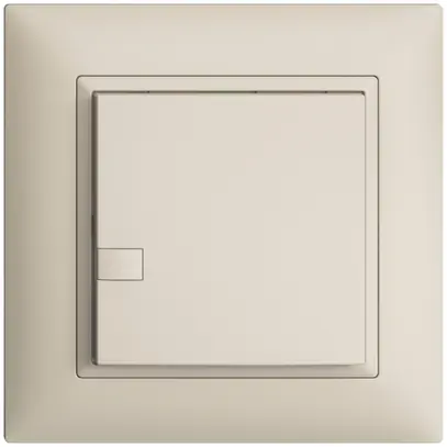 Poussoir ENC KNX 1× EDIZIOdue crema RGB sans LED 