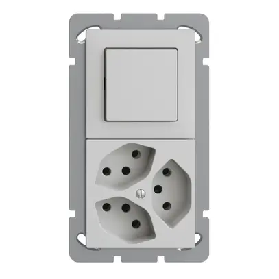 Combinazione INC EDIZIOdue 3/1P +3×T13 grigio chiaro 