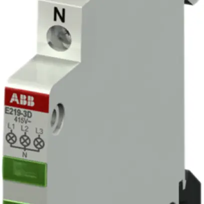 Voyant lumineux AMD ABB LED vert 415/230VAC, E219-3D 