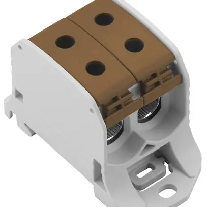 Bloc répartiteur WM WPD 230 2×50/2×50mm² 150A 1000V TS35 brun 