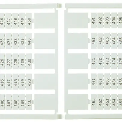 Etiquette de marquage 5×5mm 10×11…20, 5 cartes à 100 