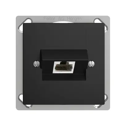 Presa INS 1×RJ45/s 8P ITplus EDIZIOdue nero 