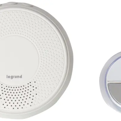 Carillon sans fils Legrand Comfort 100m, 230V, avec bouton poussoir, blanc 