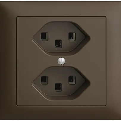 Prise INC 2×T23 16A EDIZIOdue coffee, avec bornes enf. 