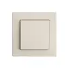 Frontset EDIZIOdue crema 60×60mm für Druckschalter 