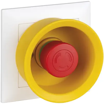 Tasto arresto emergenza INC AWAG NAS11.FMI.61, cuffia die protezione 