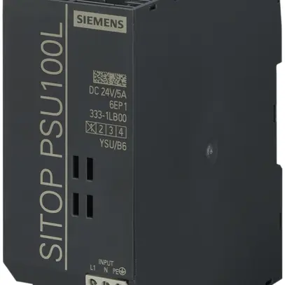 Alimentation Siemens SITOP PSU100L, IN:120/230VAC, OUT:24VDC/5A 