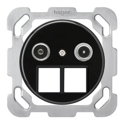 Prise multimédia ENC basico TV-R montage B 11dB 2GHz noir 